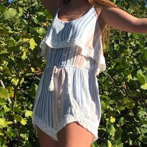 Striped Romper! Only worn once!